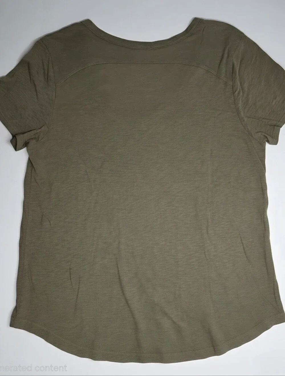 LAmade Everyday V-Neck Short-Sleeve Tee - Olive Green - Picture 4 of 9